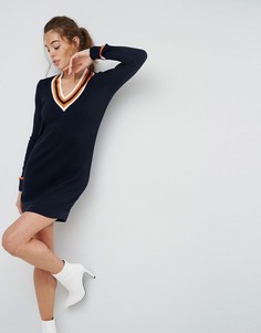 Трикотажное платье ASOS - Темно-синий