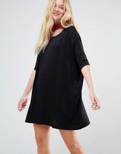 Oversize-платье с круглым вырезом Monki - Черный