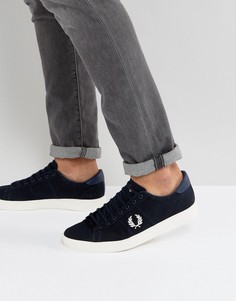 Парусиновые кроссовки Fred Perry Spencer - Темно-синий