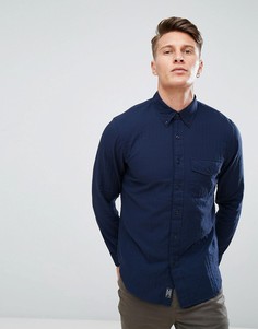 Темно-синяя облегающая рубашка Abercrombie &amp; Fitch - Темно-синий