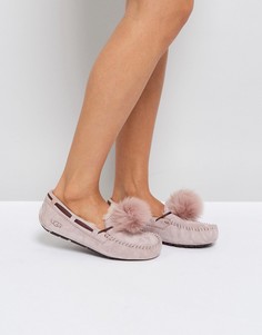 Слиперы с помпоном UGG Dakota - Розовый