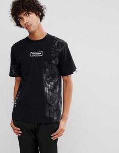Футболка со светоотражающим камуфляжным принтом AAPE By A Bathing Ape - Черный