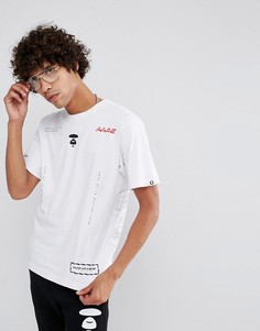 Футболка с принтом Universe AAPE By A Bathing Ape - Белый