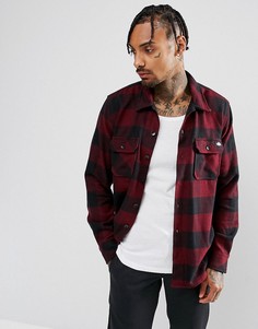 Темно-бордовая рубашка в клетку Dickies - Красный