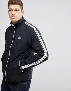 Черная спортивная куртка с отделкой лентой Fred Perry Sports Authentic - Черный