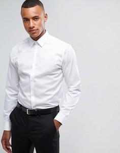 Строгая рубашка узкого кроя из немнущейся ткани Jack &amp; Jones Premium - Белый