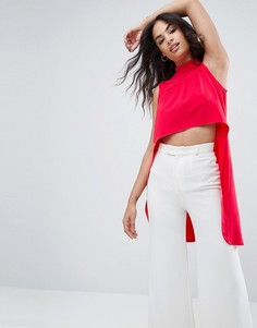 Топ с асимметричным краем ASOS - Розовый