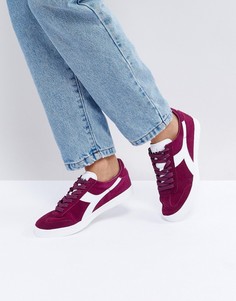 Бордовые кроссовки Diadora B.Original - Красный
