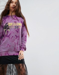 Oversize-свитшот с логотипом ASOS - Фиолетовый