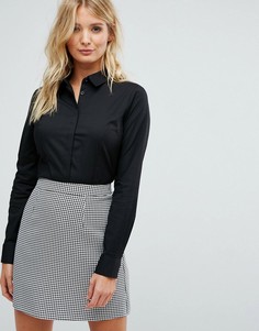Рубашка из эластичного хлопка ASOS Fuller Bust - Черный