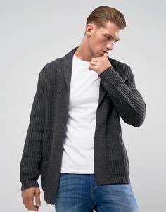 Темно-серый вязаный кардиган ASOS - Синий