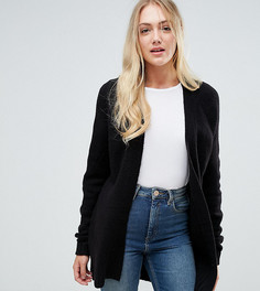 Кардиган из трикотажа с добавлением шерсти ASOS TALL - Черный