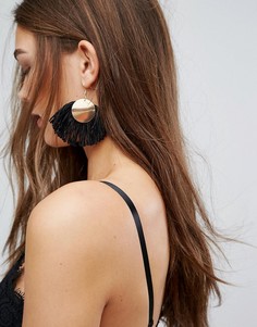 Серьги с кисточками Boohoo - Черный