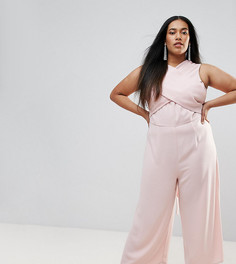 Комбинезон с запахом ASOS CURVE - Розовый