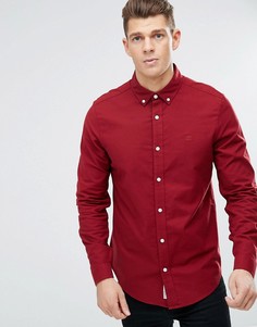 Красная оксфодская рубашка слим Original Penguin - Красный