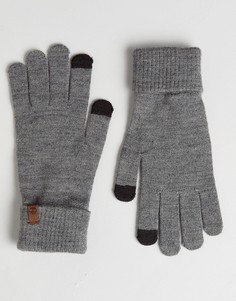 Серые трикотажные перчатки для сенсорных гаджетов Timberland Magic - Серый