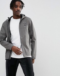 Серая куртка на молнии с капюшоном и логотипом Timberland - Серый