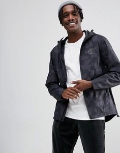 Черная куртка на молнии с камуфляжным принтом и капюшоном Timberland - Черный