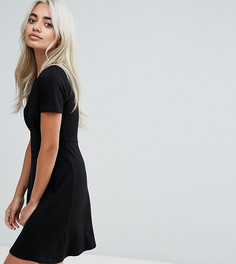 Чайное платье мини ASOS PETITE Ultimate - Черный