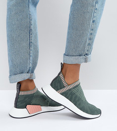 Кроссовки цвета хаки adidas Originals NMD Cs2 - Зеленый