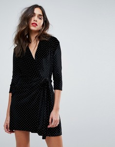 Платье мини с заклепками Outrageous Fortune - Черный