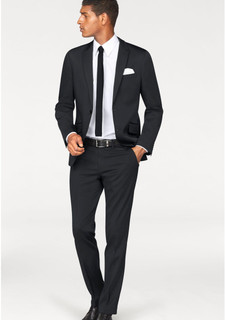 Костюм, 4 части: пиджак + брюки + галстук + платок BRUNO BANANI