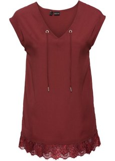 Шифоновая блузка (темно-красный) Bonprix
