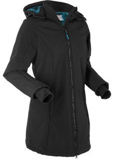 Функциональная куртка-софтшелл с плюшевой подкладкой (черный) Bonprix