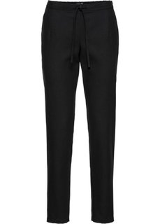 Клетчатые брюки (черный) Bonprix