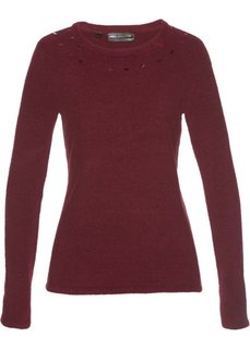 Пуловер (темно-бордовый) Bonprix