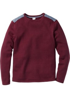 Пуловер Regular Fit (кленово-красный) Bonprix