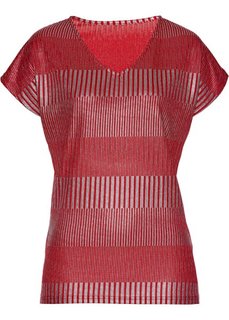 Футболка (красный/серебристый) Bonprix