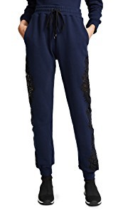 Jonathan Simkhai Lace Applique Sweatpants