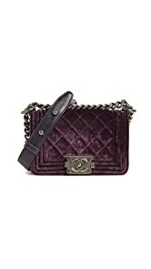 What Goes Around Comes Around Chanel Velvet Boy Mini Bag (Previously Owned)