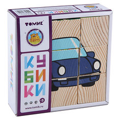 Кубики "Транспорт", 9 штук, Томик