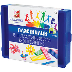Пластилин "Классика", 10 цв., ЛУЧ