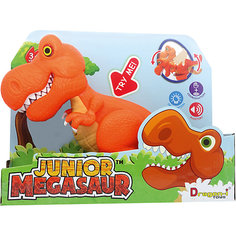Динозавр Тирекс, со светом и звуком, оранжевый, Junior Megasaur