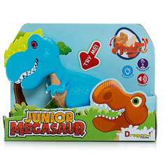 Динозавр Аллозавр, со светом и звуком, голубой, Junior Megasaur