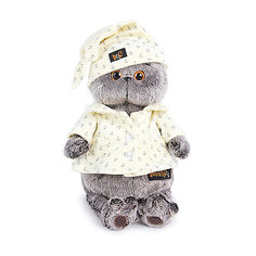 Мягкая игрушка Budi Basa Кот Басик в пижаме, 22 см