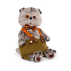 Мягкая игрушка Budi Basa Кот Басик в штанах с подтяжками, 25 см