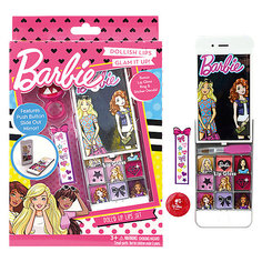 Игровой набор Markwins Barbie "Декоративная косметика" Блеск для губ, 9 шт + кисточка
