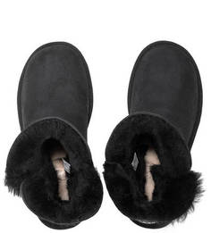 Черные замшевые полусапоги UGG Australia