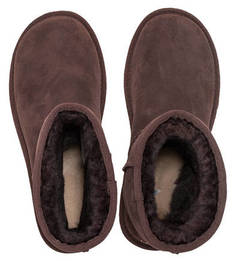 Коричневые полусапоги с меховой подкладкой UGG Australia
