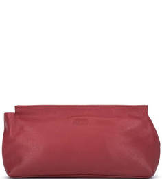 Красная кожаная косметичка Mano