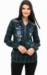 Блуза с карманами и декором Desigual