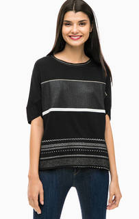 Черная футболка с короткими рукавами Desigual