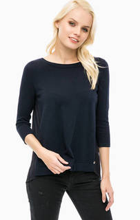 Синий джемпер с плиссированной спинкой Pennyblack