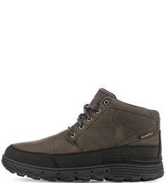 Ботинки цвета хаки из нубука Caterpillar