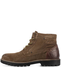 Ботинки из нубука с кожаными вставками S.Oliver