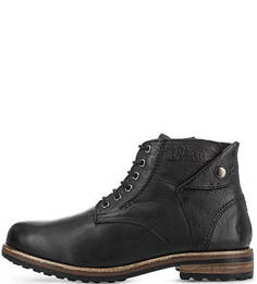 Кожаные ботинки на молнии и шнуровке S.Oliver